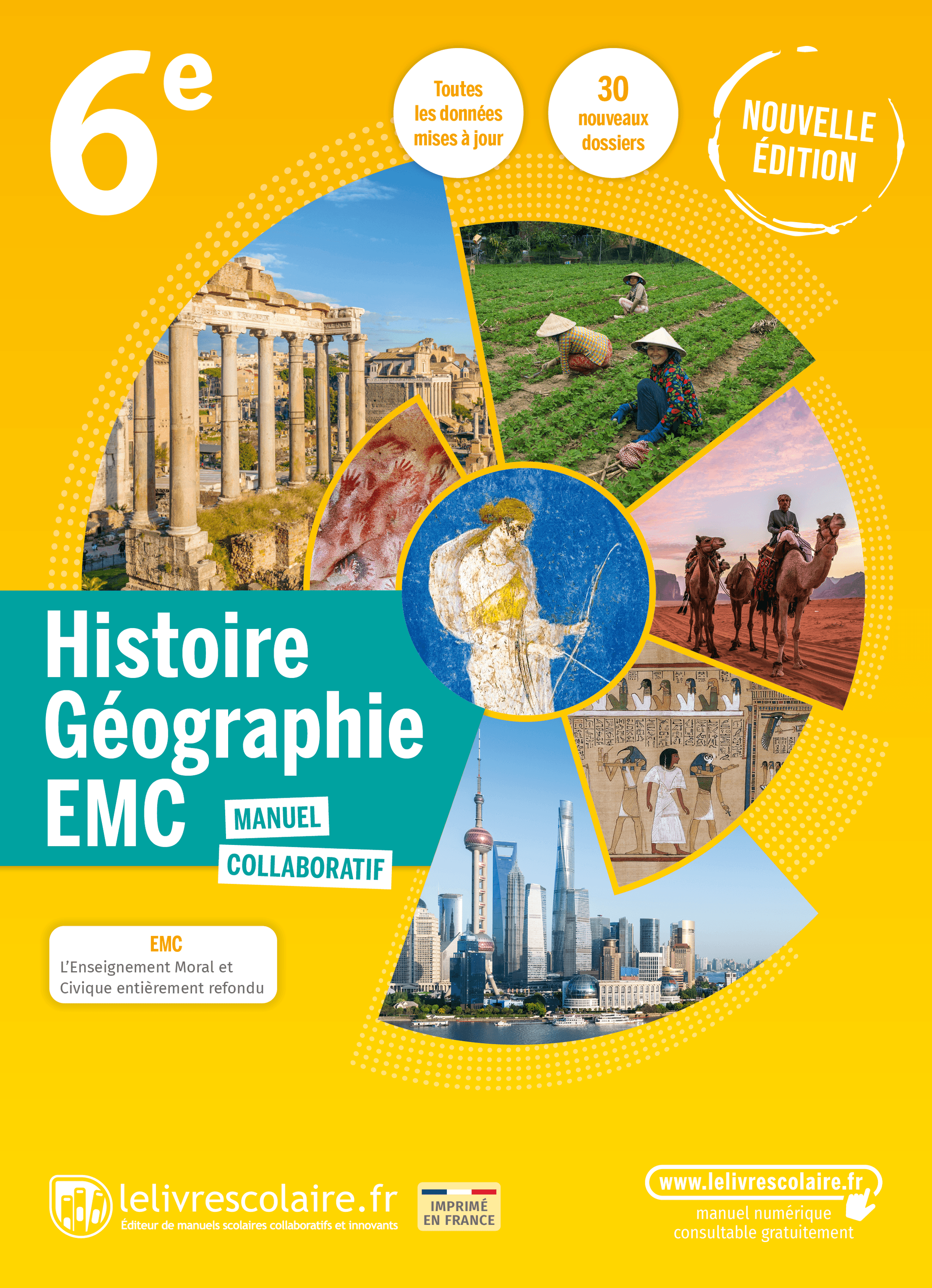 Manuel Histoire Geo 6eme En Ligne Manuel Histoire-Géographie-EMC 6e - 2022 | Lelivrescolaire.fr