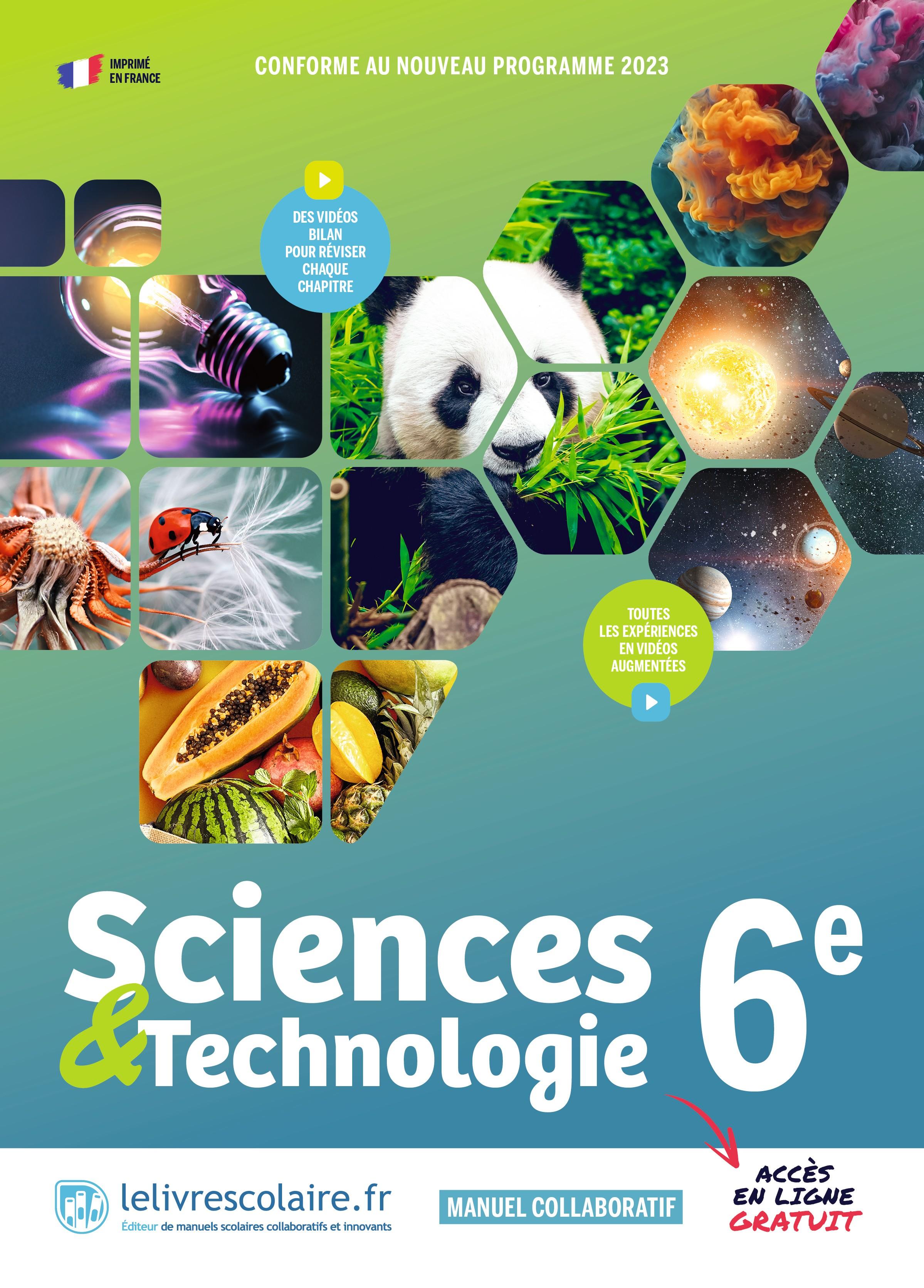 Sciences et Technologie 6e 2024