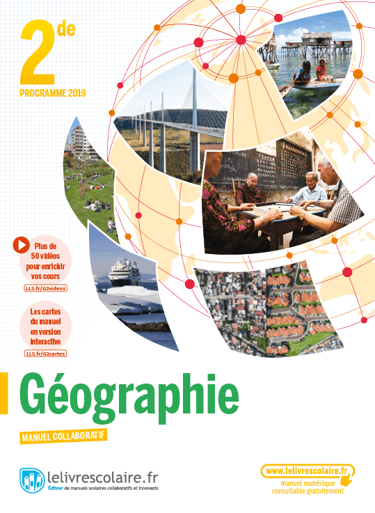 Couverture du manuel scolaire : Géographie 2de
