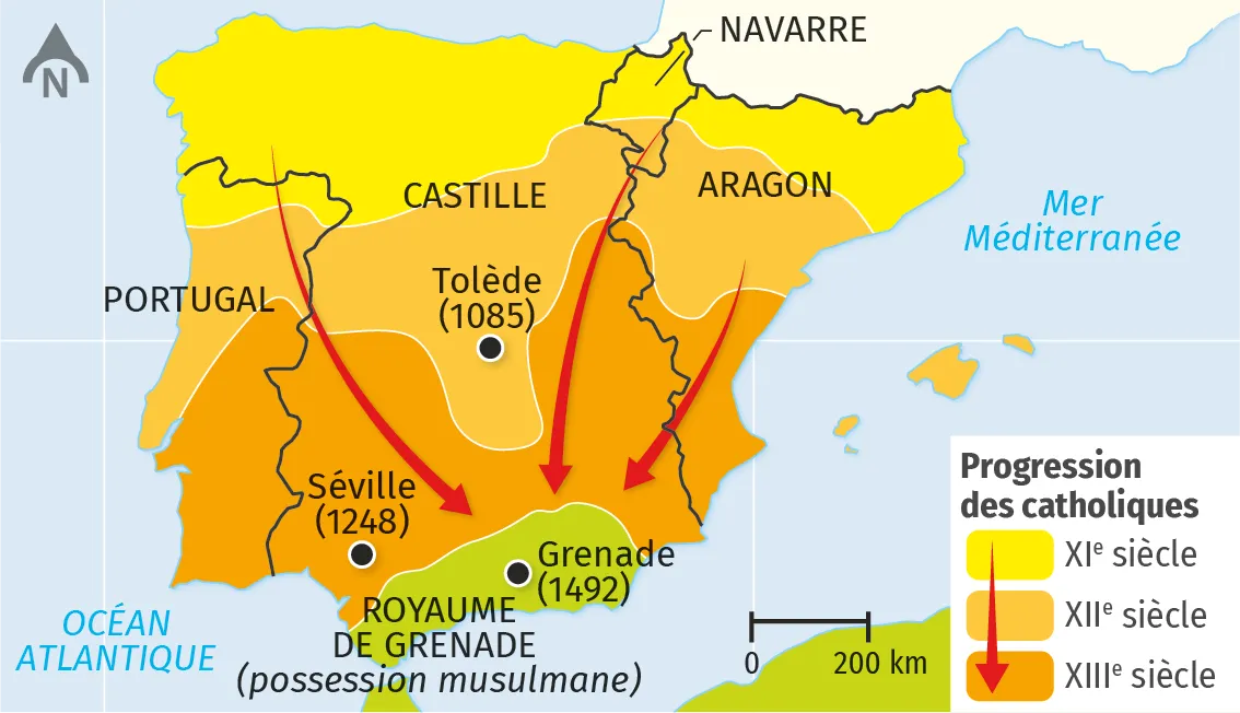 Carte de La Reconquista