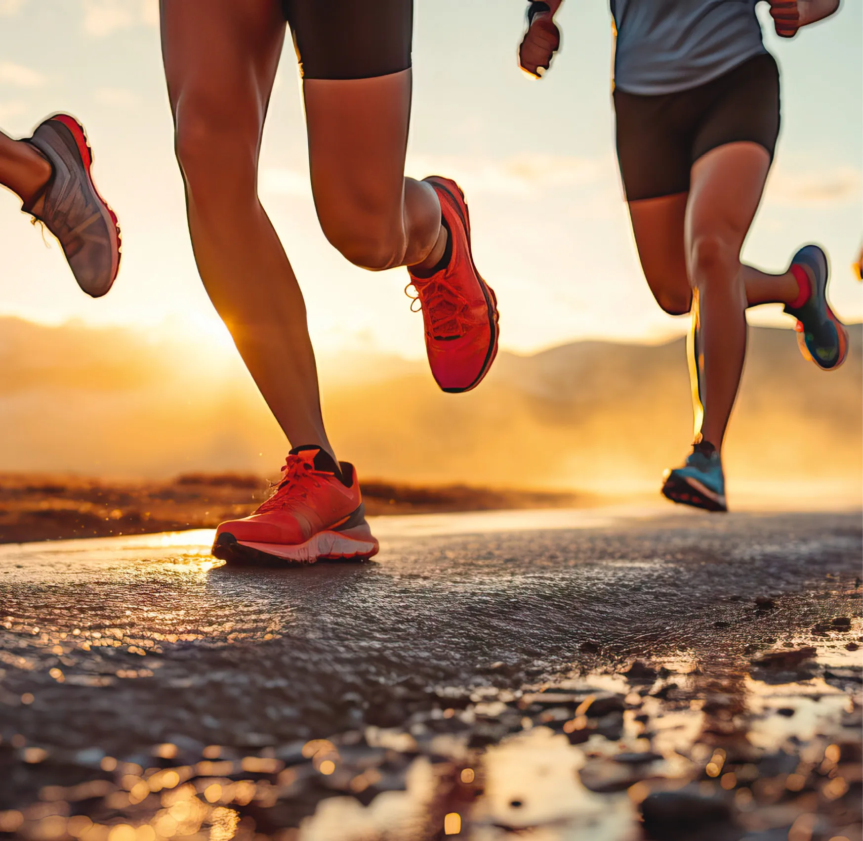 Lors d'une course à pied, la valeur de la vitesse et la trajectoire des coureurs varient.