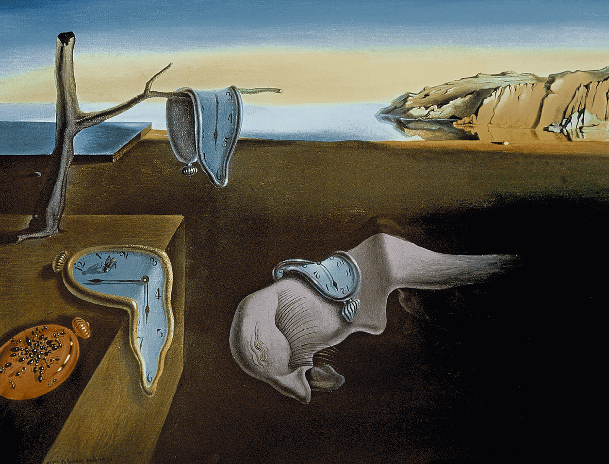 Salvador Dali, Les Montres molles ou La
Persistance de la mémoire, 1931, huile sur
toile