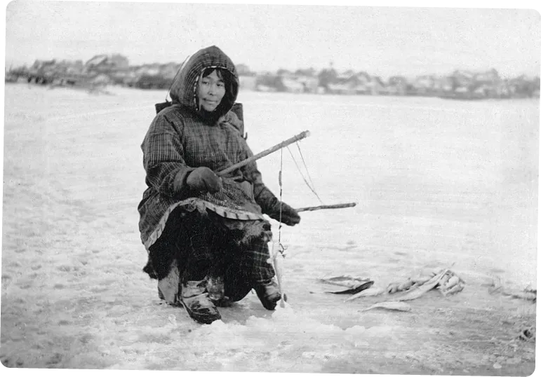 Inuit qui pêche