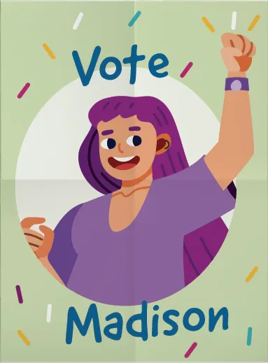 Affiche de campagne de Madison
