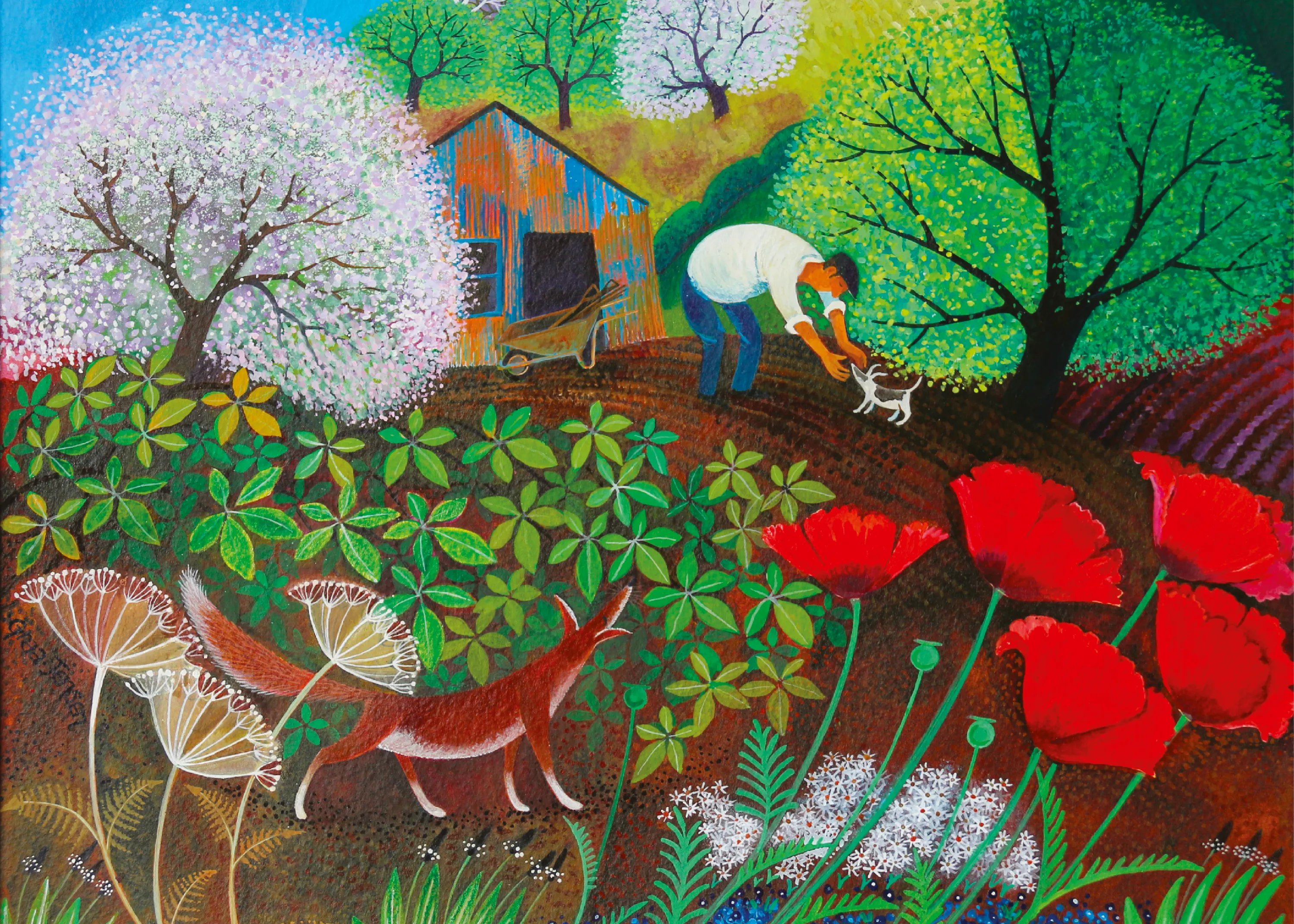 Lisa Graa Jensen, Time to go, 2017, peinture acrylique.