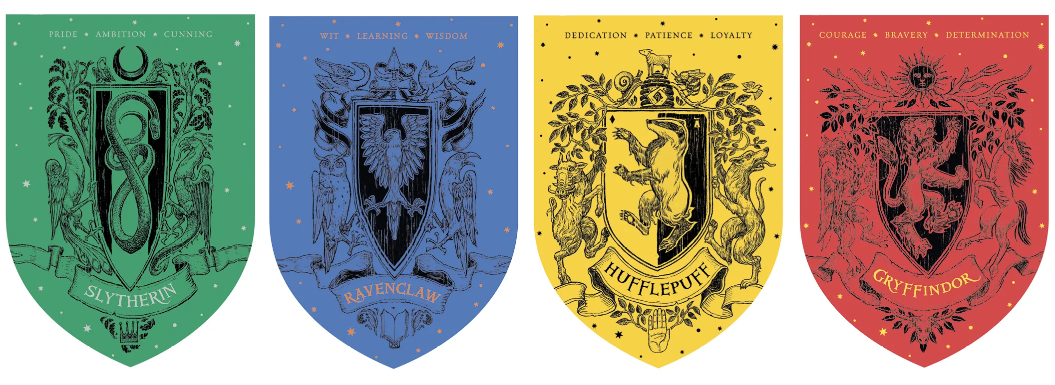 Blasons des maisons de Poudlard