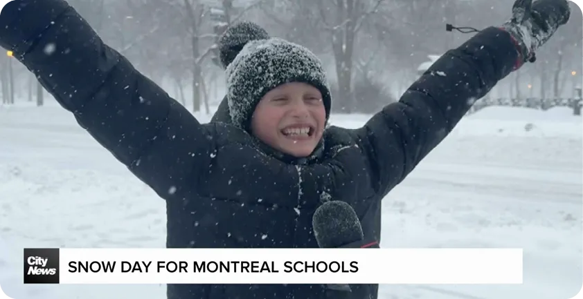 jour de neige au Canada