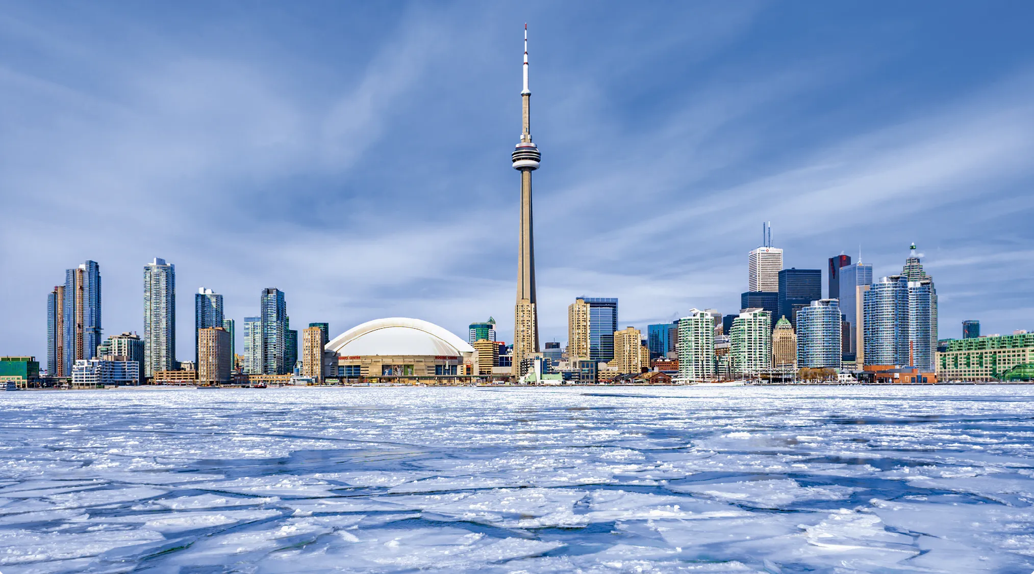 Vue de Toronto en hiver