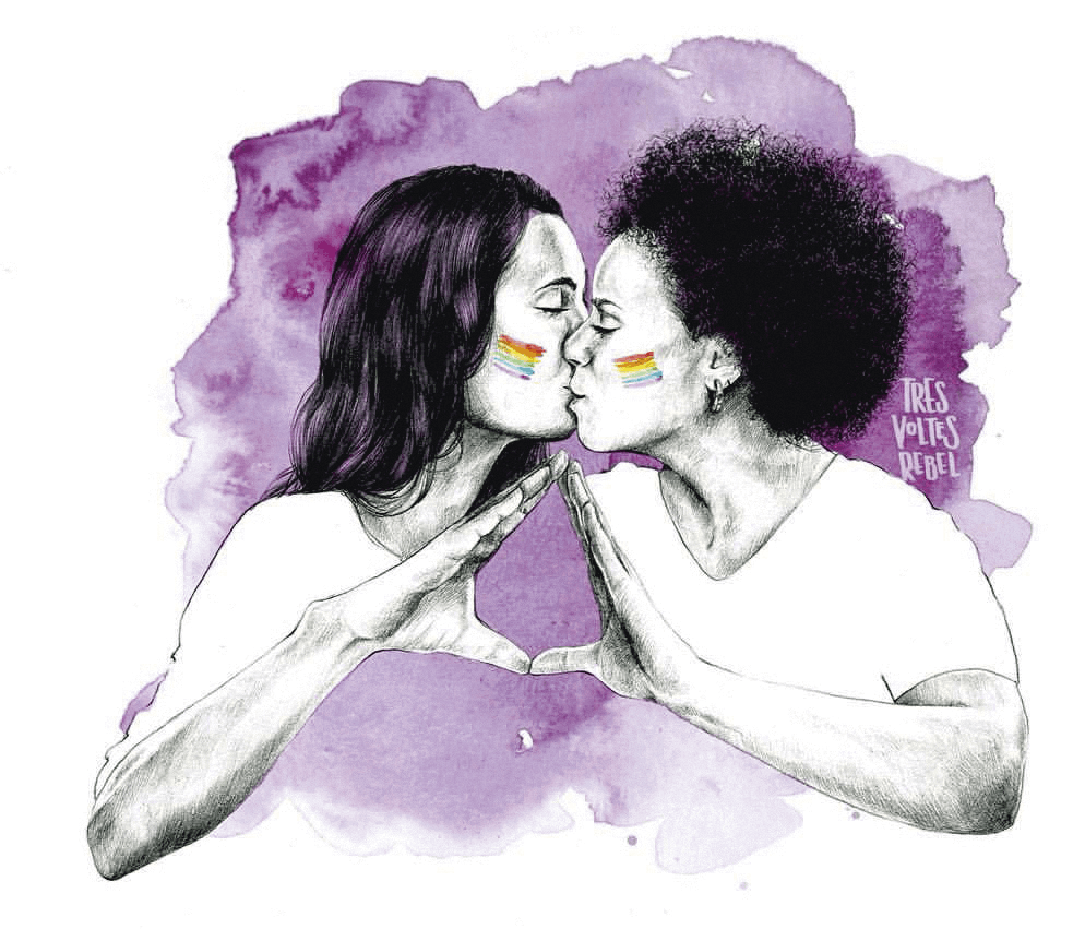 Ilustración de Tres Voltes Rebel para el Día contra la LGBTIFobia, 2018