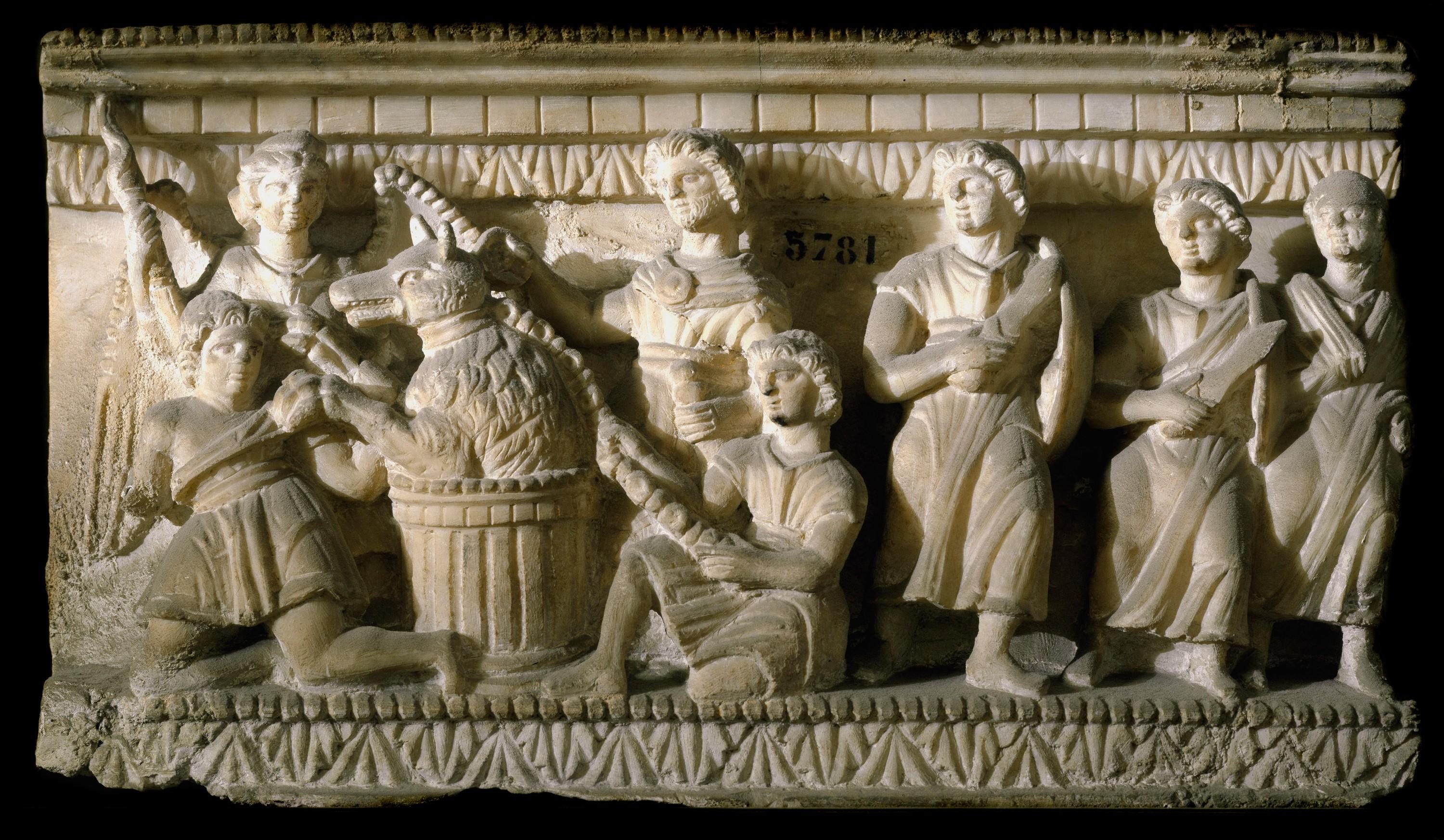L’art funéraire : le bas-relief d’un sarcophage