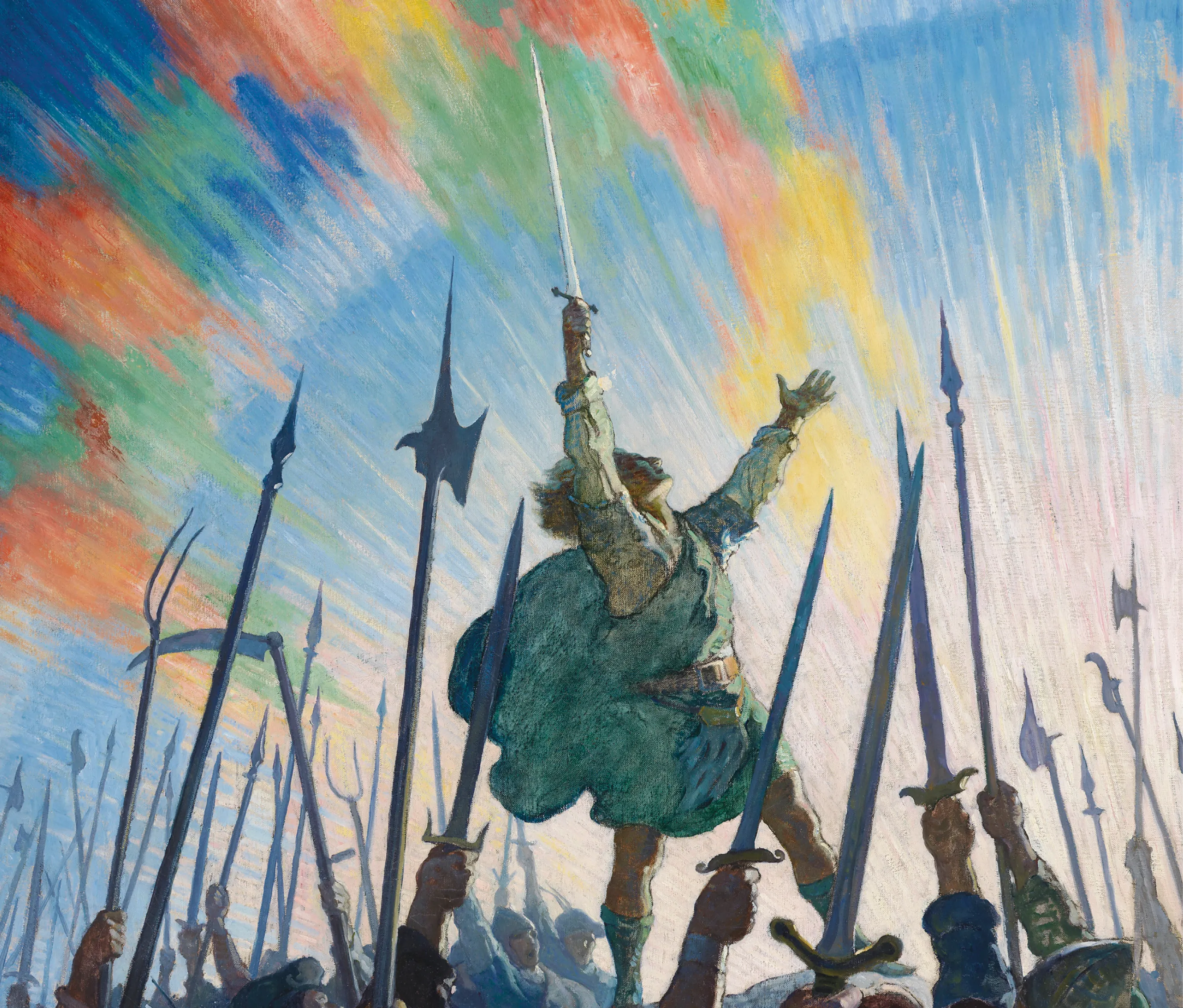 Newell Convers
Wyeth,The
Pledge, huile
sur toile,