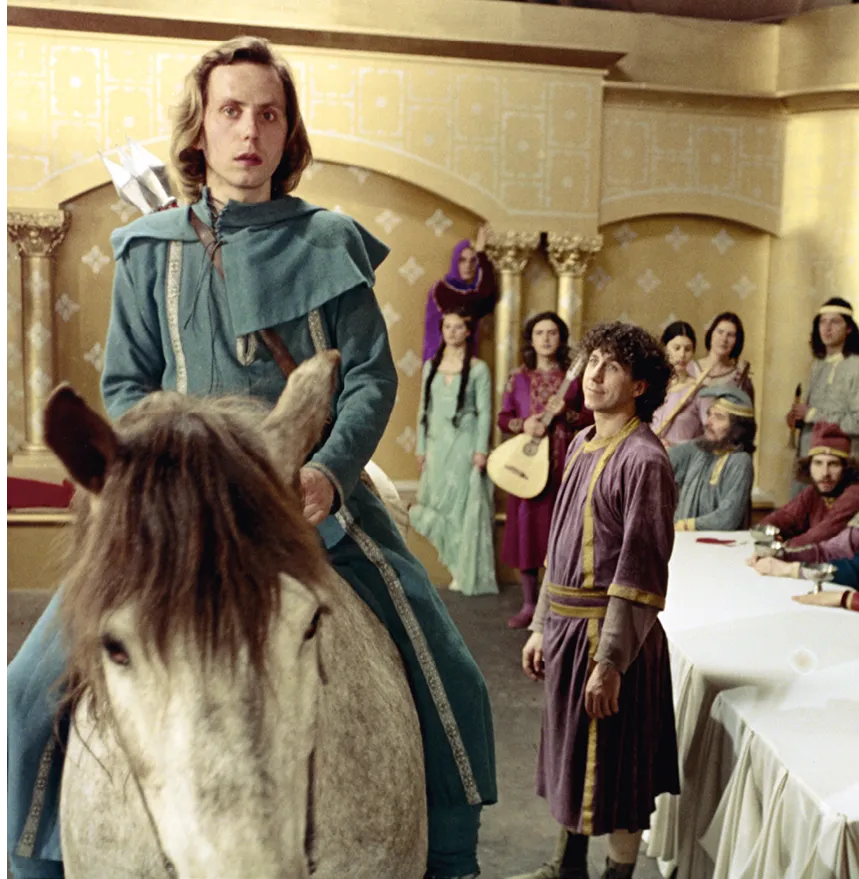 Perceval le Gallois, film d'Éric Rohmer, 1978. Perceval (Fabrice Luchini).