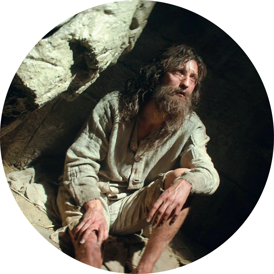 Edmond Dantès (Pierre Niney) dans Le Comte de Monte Cristo, film de Matthieu Delaporte et Alexandre de La Patellière, 2024