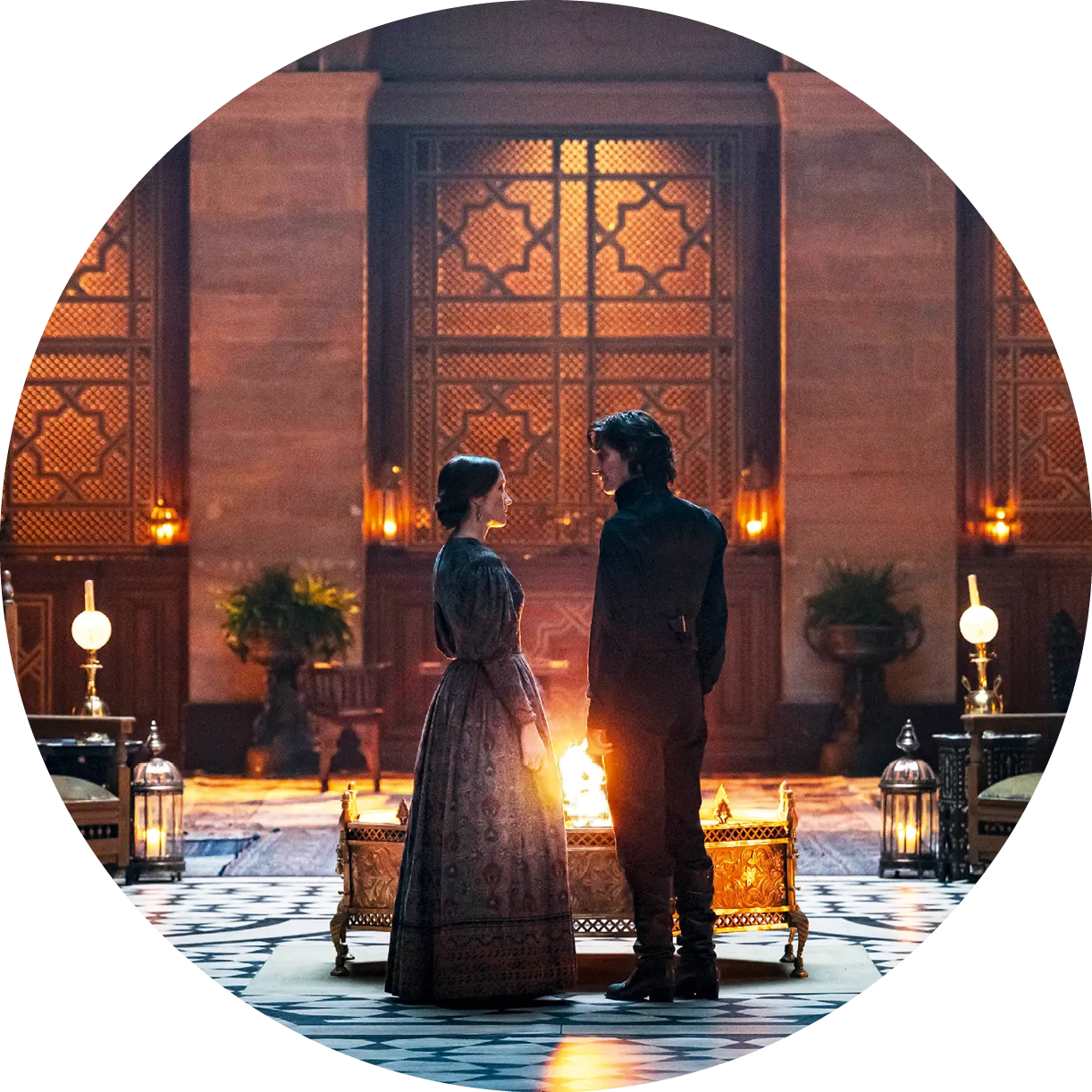 Mercédès et le comte de Monte-Cristo dans Le Comte de Monte-Cristo, film de Matthieu Delaporte et Alexandre de La Patellière, 2024