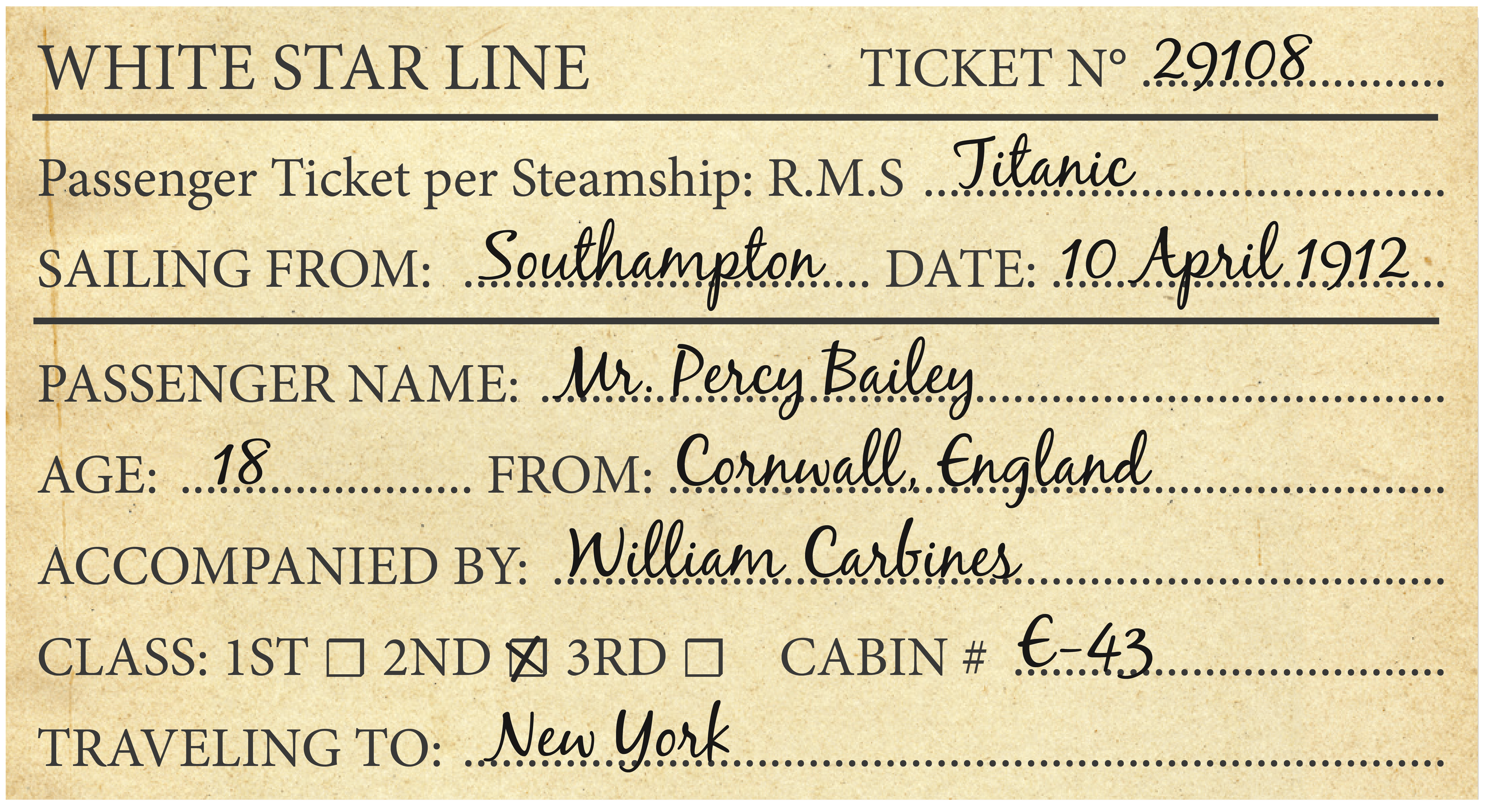 Passenger ticket