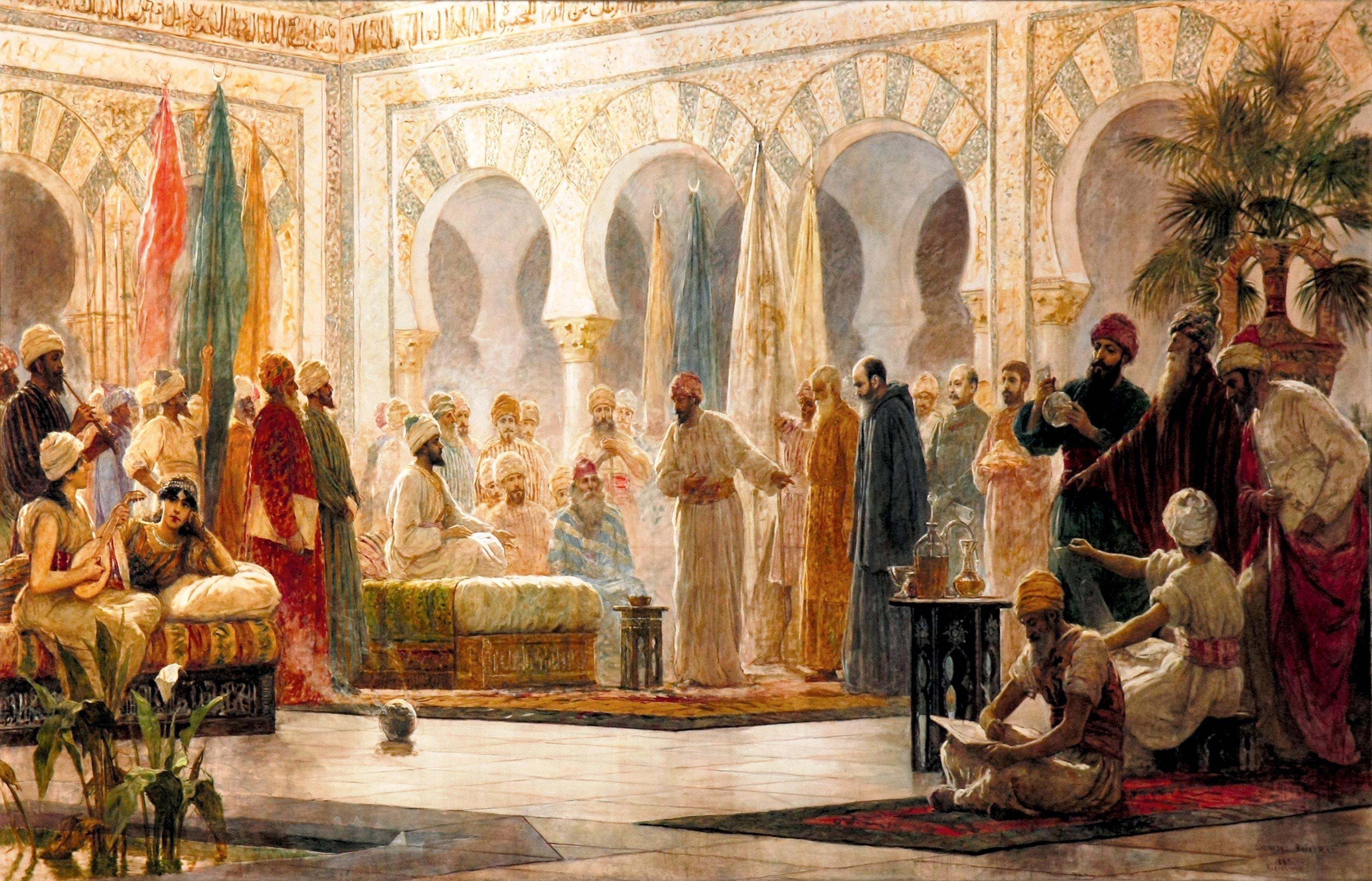 Abd-ar-Rahman III y su corte en Medina Azahara