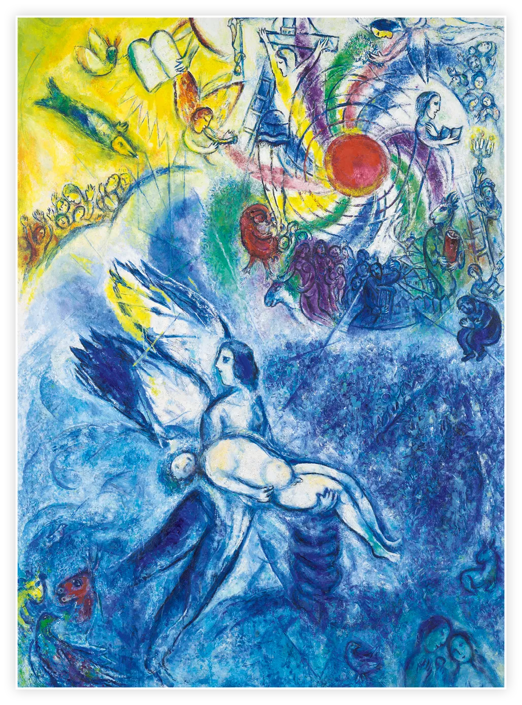 Marc Chagall, La Création de l'homme, huile sur toile, 1956-1958, musée national Marc Chagall, Nice.