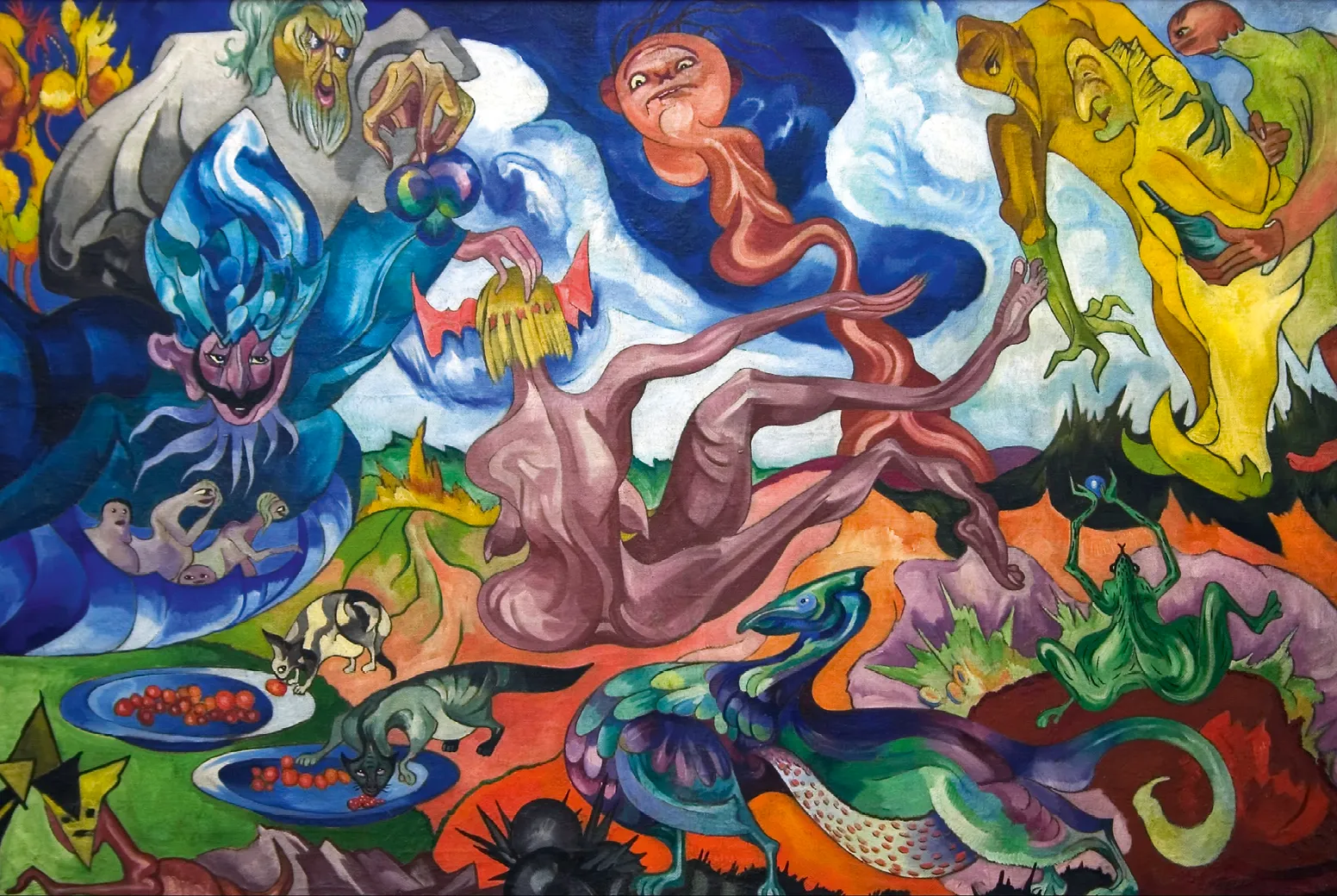 Stanisław Ignacy Witkiewicz, La Création du monde, huile sur toile, 1922, Museum of Art, Łódź (Pologne).