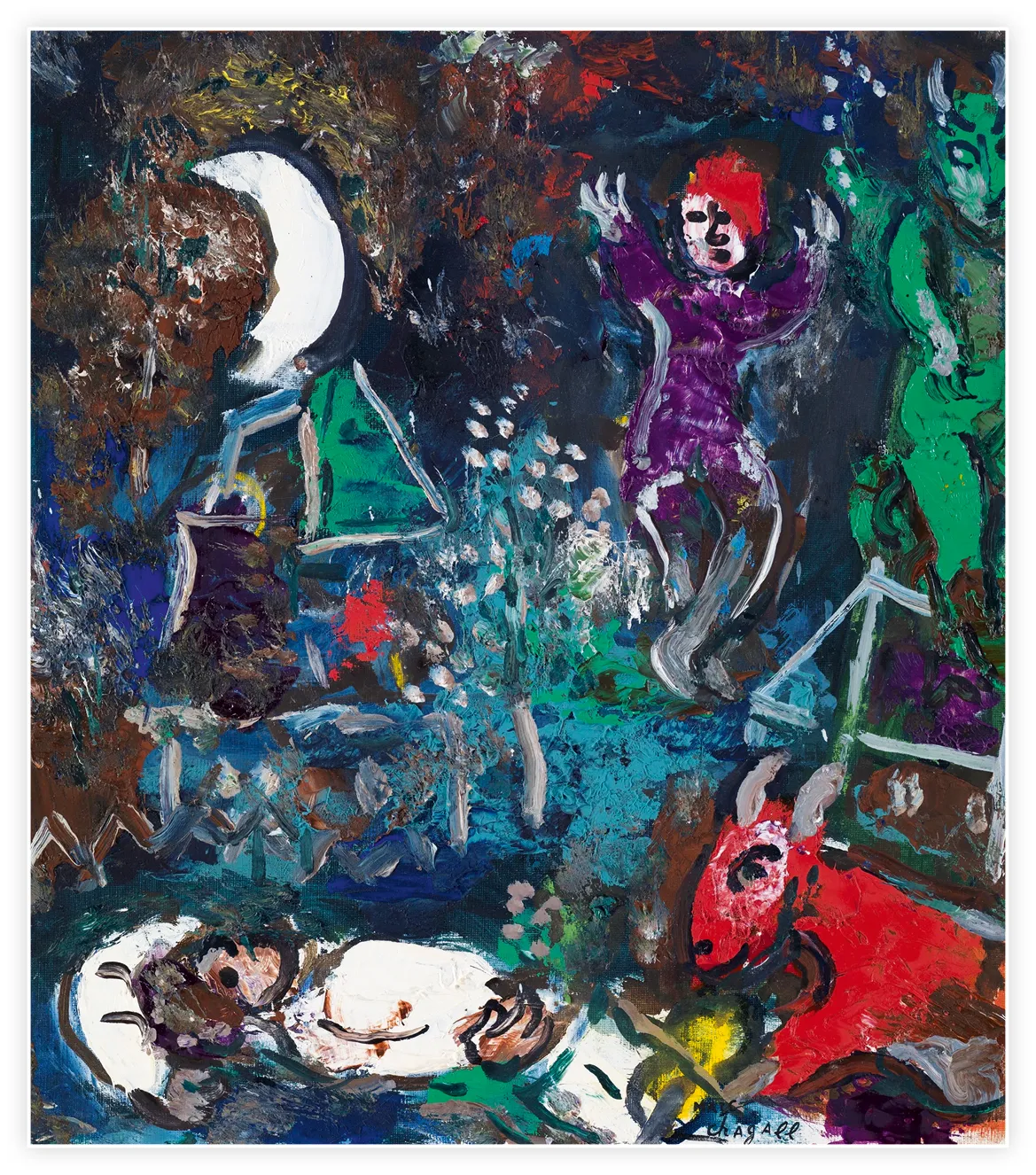 Marc Chagall, Le Songe, huile sur toile, 1965