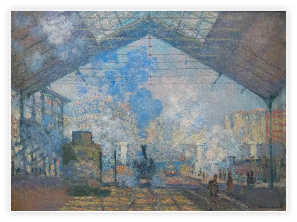 Claude Monet, La Gare Saint-Lazare, huile sur toile, 1877.