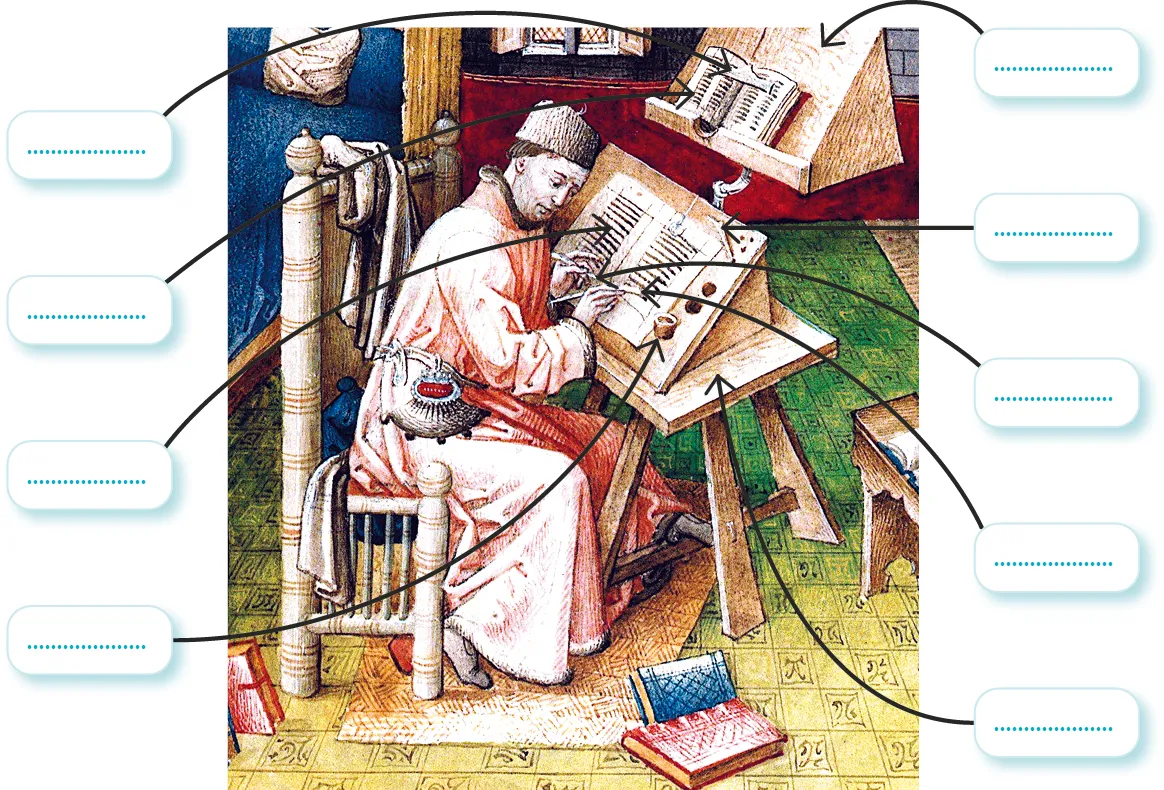 Portrait de Jean Miélot, secrétaire, scribe et traducteur de Philippe le Bon.