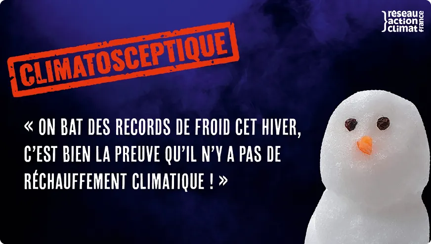 Affiche sur la climatosceptie