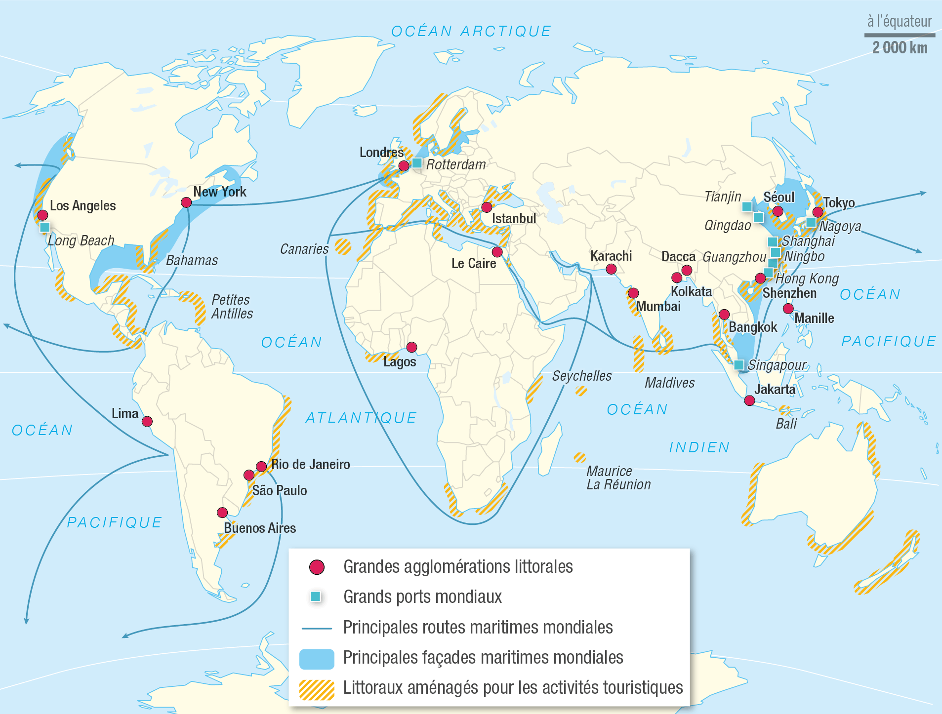 Les Littoraux Dans Le Monde | Lelivrescolaire.fr