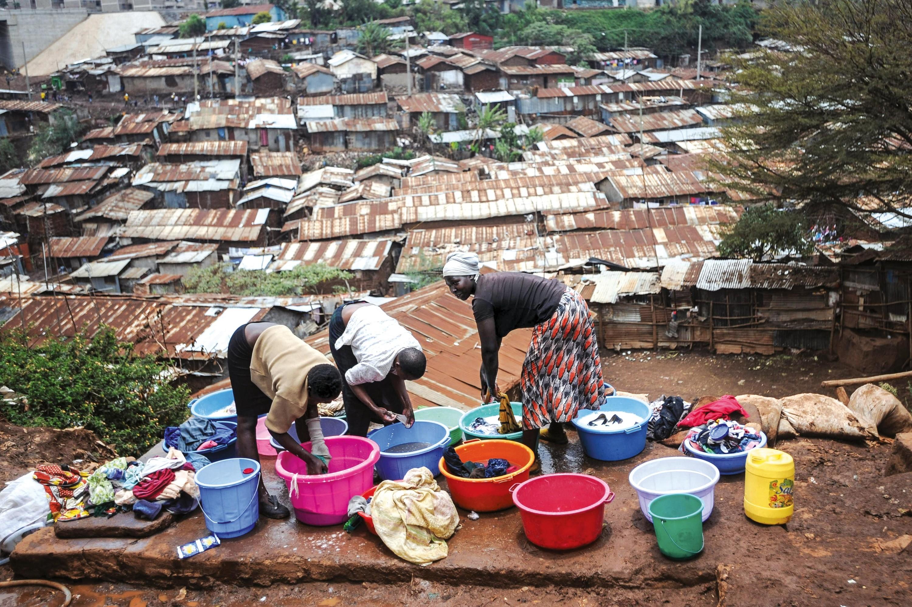 Les bidonvilles à Nairobi