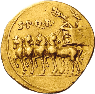 ation Pièce romaine en or de l'empereur romain trajan