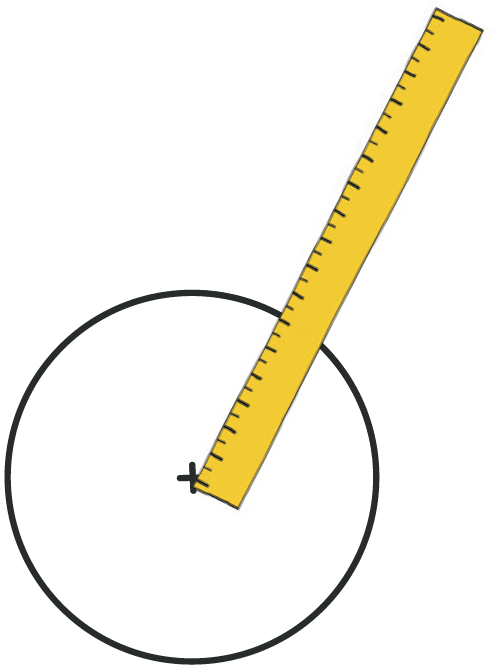 Refaire : Mesurer le diamètre d'un cercle.