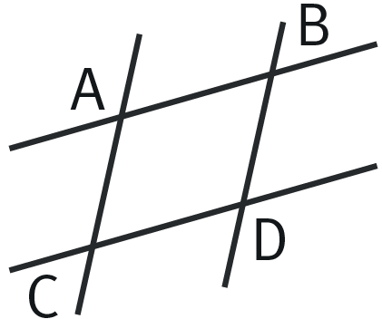 Refaire : Sachant que (AB) // (CD), le quadrilatère suivant est-il un parallélogramme ?