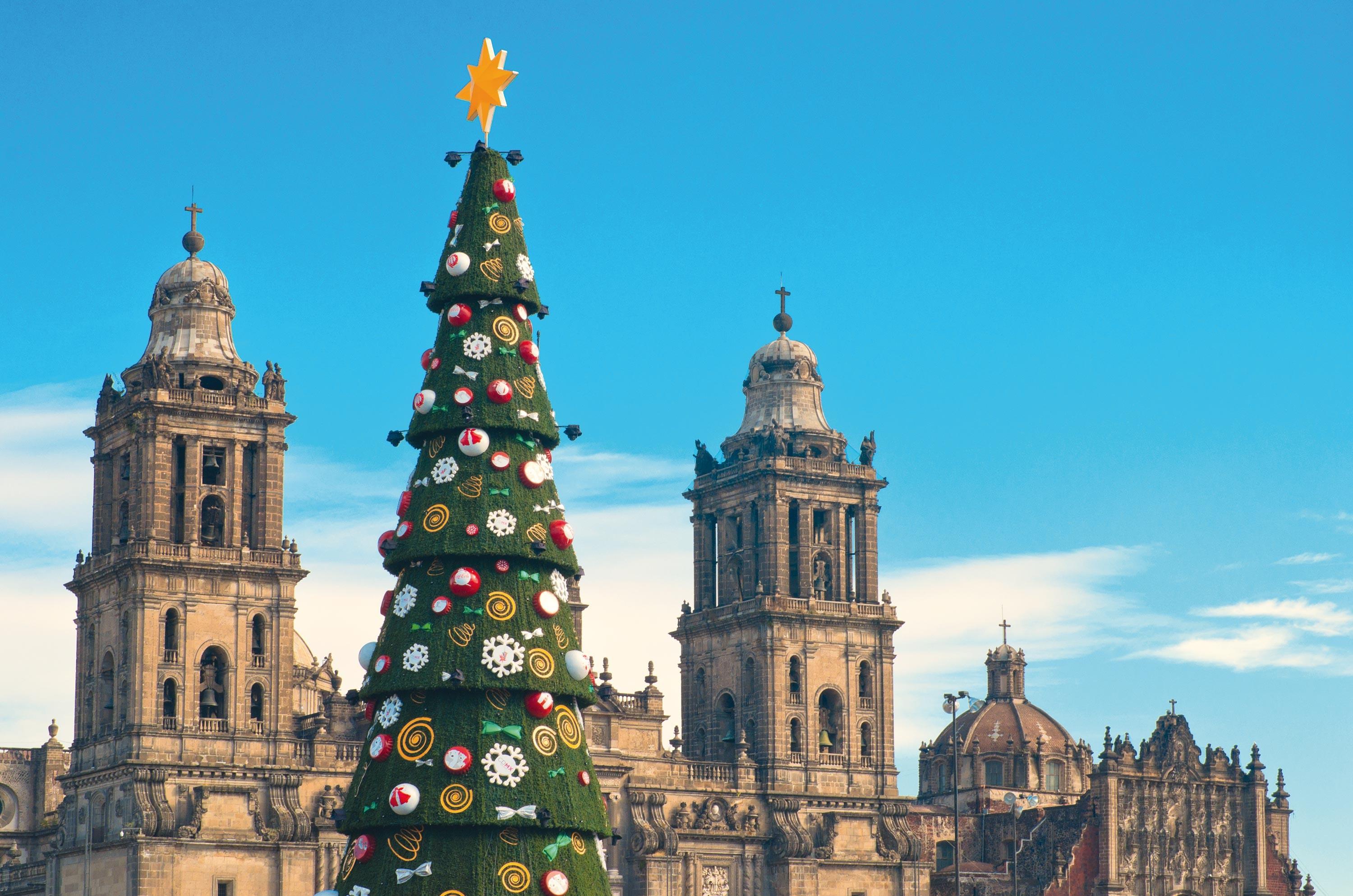 Navidad Coloca de Zocalo en México