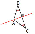 Bissectrice et médiatrice du triangle isocèle