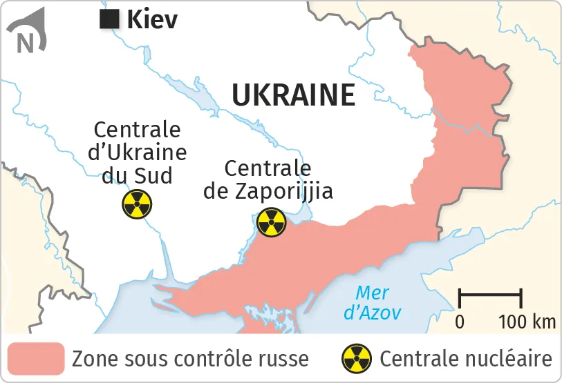 Carte du front en début d'année 2024 pendant le conflit
russo-ukrainien