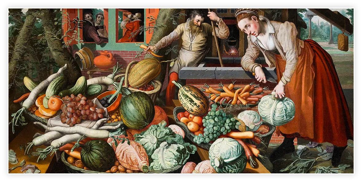 Pieter Aertsen, Scène de marché, 1569.