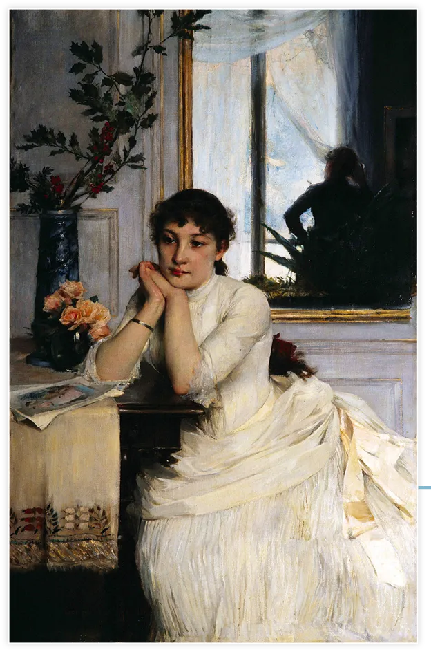 Georges Callot,
L'Attente, huile
sur toile, 1886,
musée d'Art et
d'Histoire, Cholet.