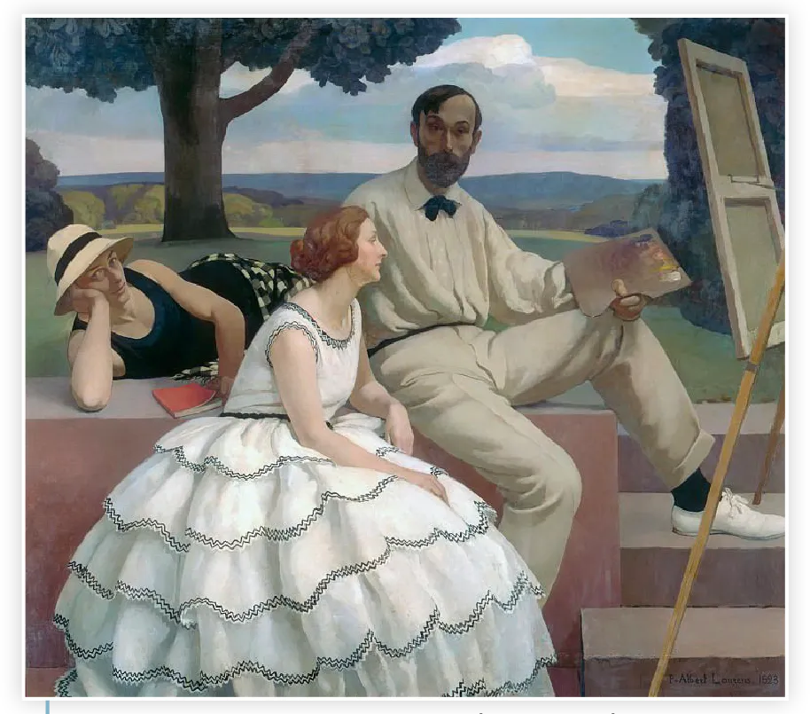 Paul-Albert Laurens, Portrait de famille, huile sur toile, 1923, musée d'Orsay, Paris.