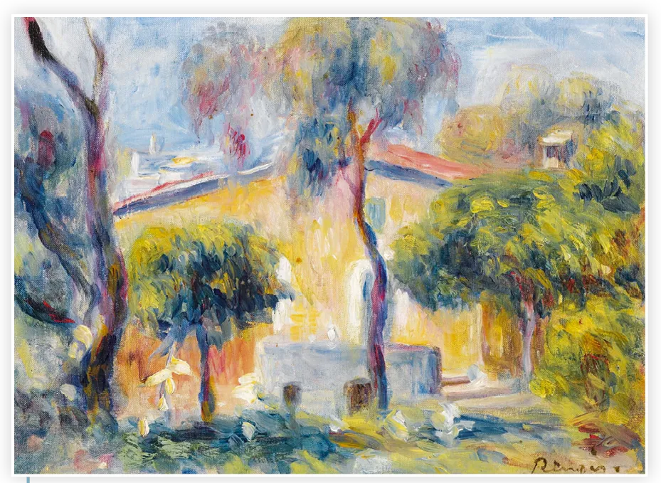 Pierre-Auguste Renoir, Maisons à Cagnes, 1908.