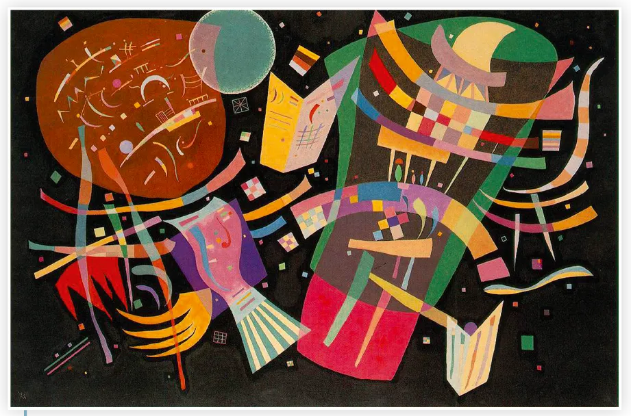 Vassily Kandinsky, Composition X, huile sur toile, 1939.