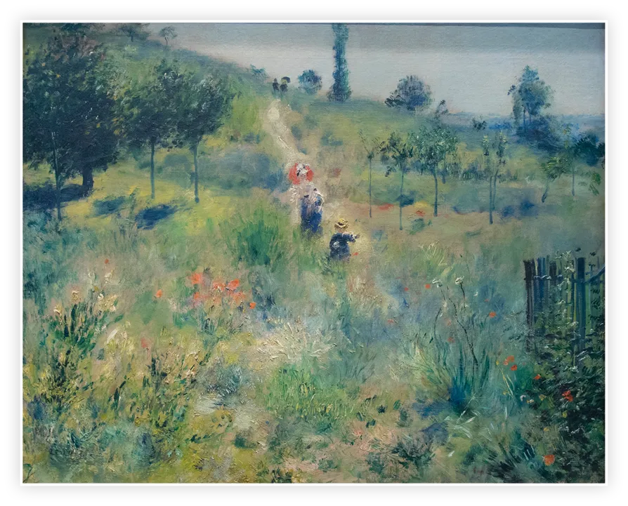 Pierre-Auguste Renoir, Chemin montant dans les hautes herbes, huile sur toile, 1873, musée d'Orsay, Paris