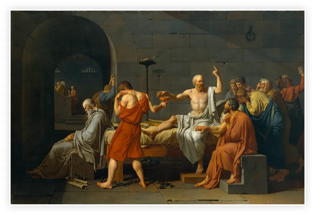 Jacques-Louis David, La Mort de Socrate, 1787