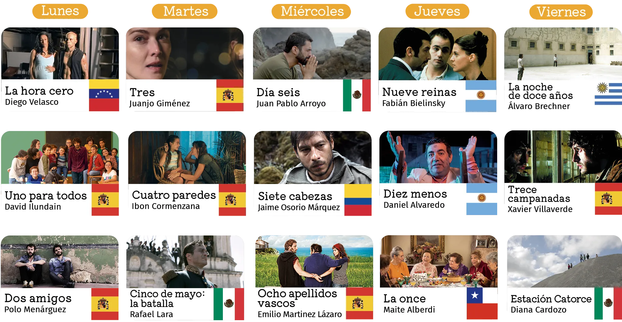 Programme de cinéma