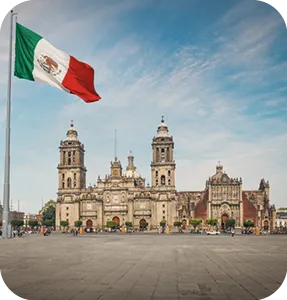 El Zócalo en la plaza de la Constitución