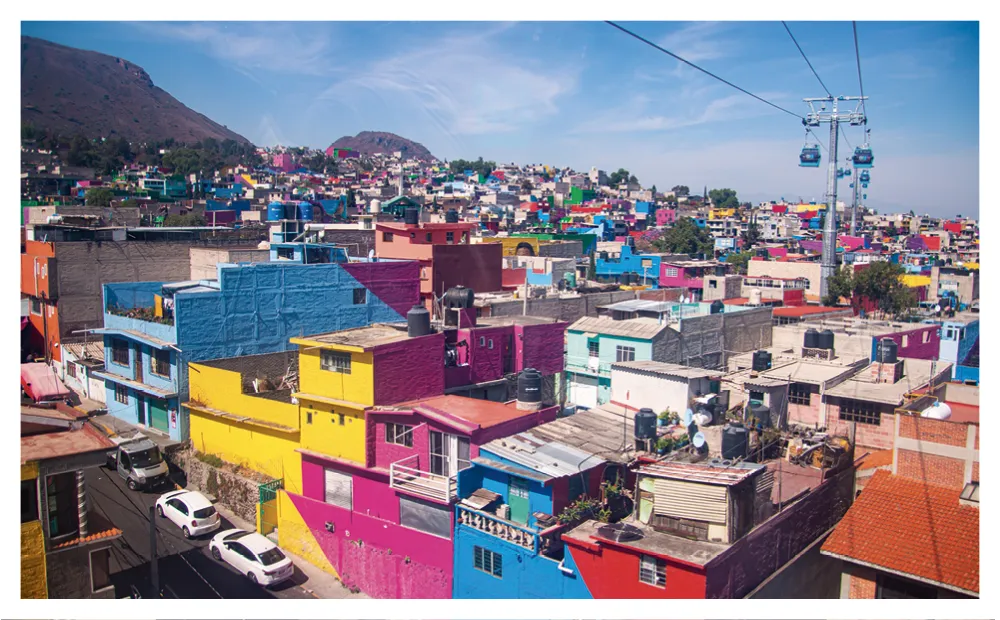 El barrio de Iztapalapa en México