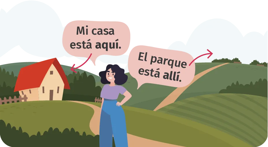 femme dans un paysage