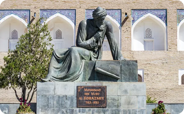 Statue de Al-Khwârizmî, Khiva, Ouzbékistan