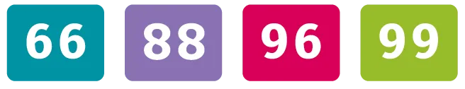 nombres 66, 88, 96, 99