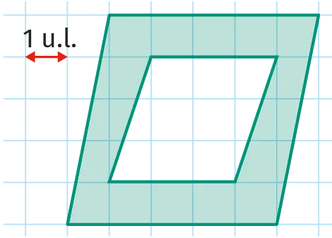 101 Construire un carré qui a la même aire que la surface colorée. 1 u.l.
