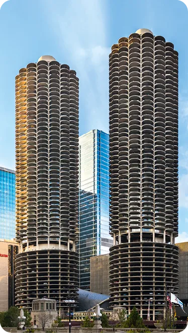 Tours jumelles de Marina City à Chicago