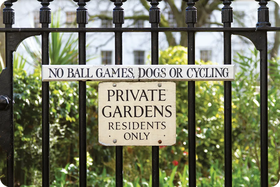 Private garden entrance, London